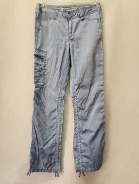 Express Pale Blue Cargo Pants with Utility Pocket